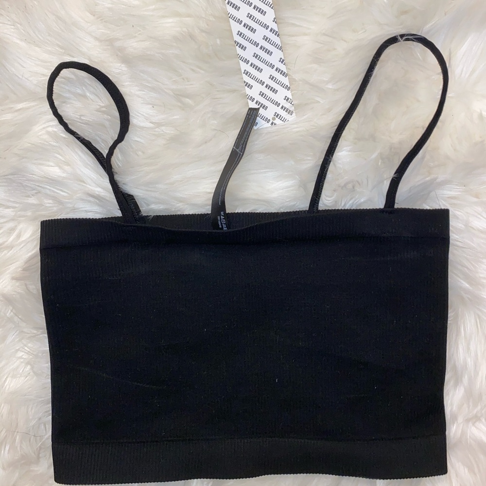 Urban Outfitters Black Cropped Tank